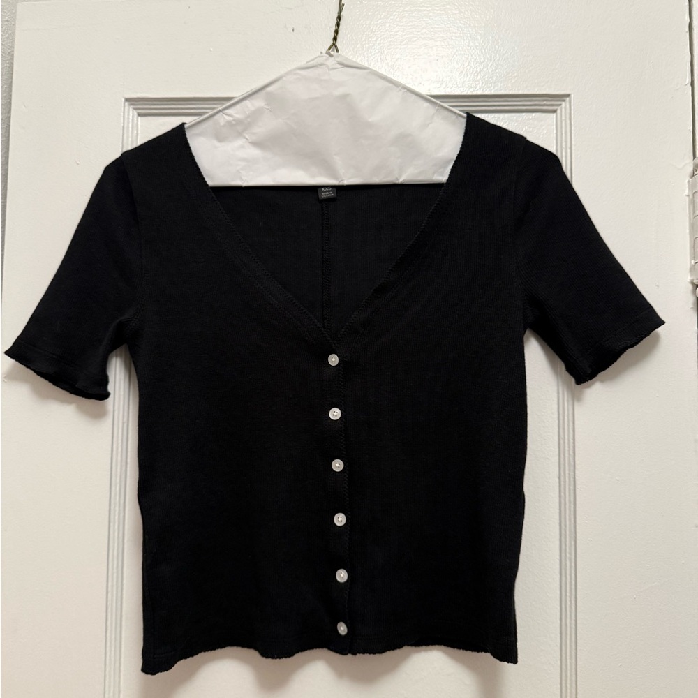 J. Crew Henly Black Button-Down Women's Shirt